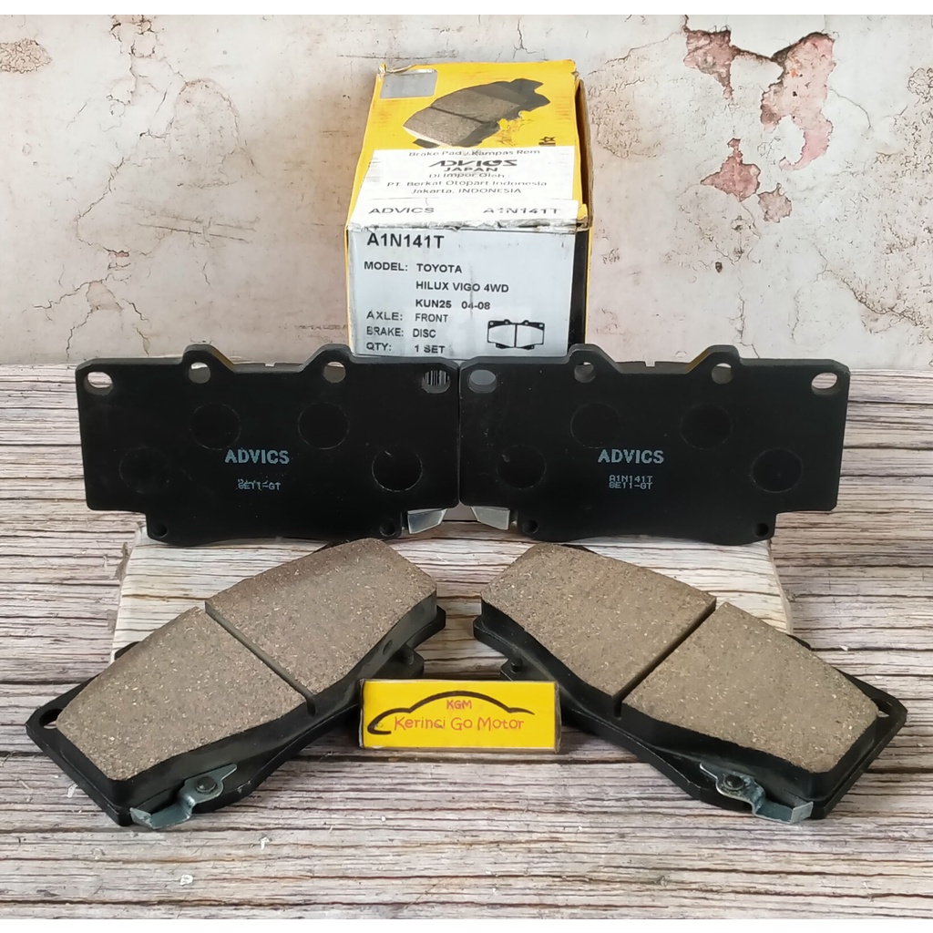 BRAKE PAD KAMPAS REM DEPAN FORTUNER HILUX 07-14 AISIN ADVICS A1N141T