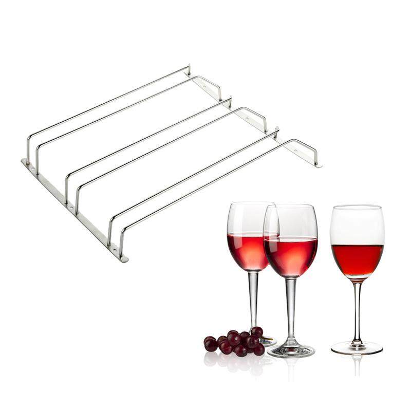 Rak Gelas Gantung 2 Baris Stainless Steel - Two Row Wine Glass Rack Holder