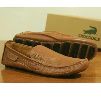 NAY124 Sepatu Pantofel Lacoste Moccasin Slip On Pria Gaya Kulit Asli Murah Ringan Slop Casual Jalan 