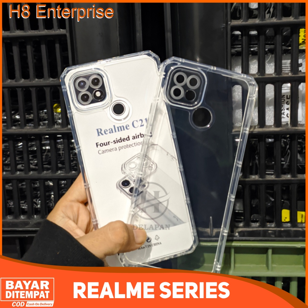 Case  Realme 2 2 Pro C21 C21Y C25Y Clear Case AirBag Tranparan Four Sided Airbag Clear TPU Transparant