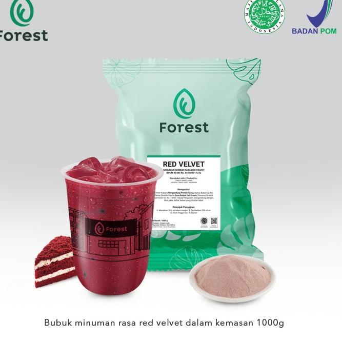 

STAR Bubuk Minuman RED VELVET Powder 1000g - FOREST Bubble Drink