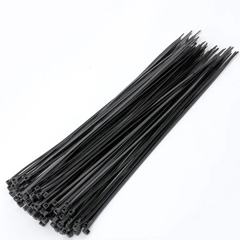 

100Pcs Kabel Ties 10cm / 15cm / 25cm / 30cm Warna Hitam Cable Tie Nylon Tali Krek