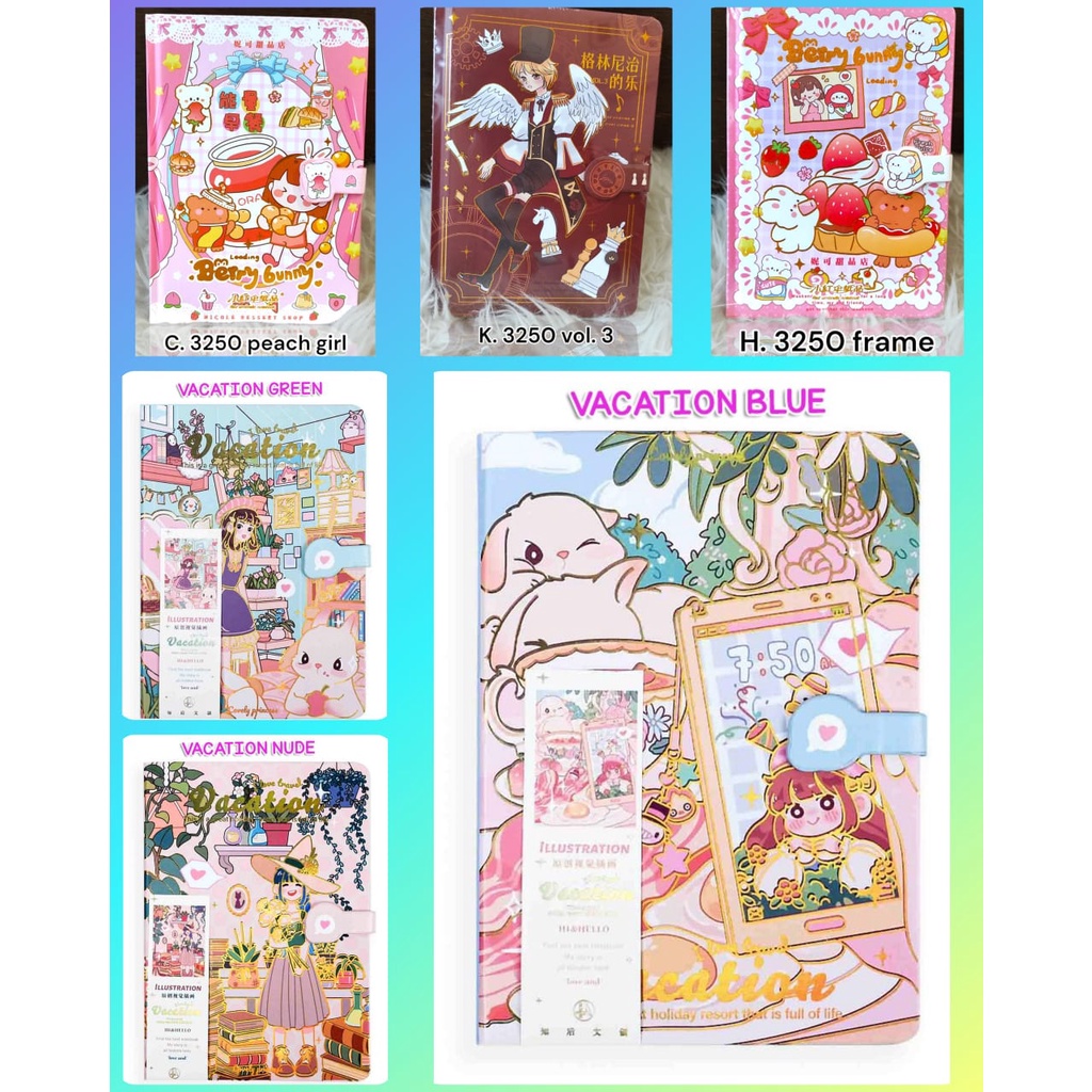 

GEM- BINDER NOTEBOOK LUCU | CARTOON DIARY | MINIBOOK | MEMO KECIL | BUKU MEMO LUCU | MEMO | JOURNALING BOOK | SCRAPBOOK MOTIF KARTUN ALA KOREA | BUKU CATATAN ANIME KARTUN | DIARY MAGNET HARDCOVER HANDBOOK | NOTEBOOK