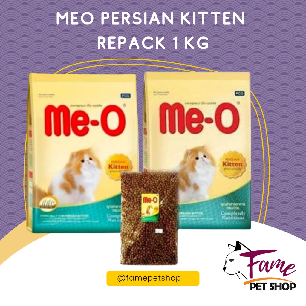 Meo Persian Kitten Makanan Anak Kucing Persia Me O me-O repack 1 kg