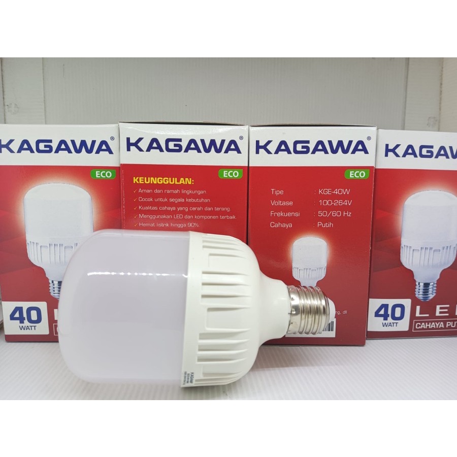 Lampu LED KAGAWA ECO Capsule 40 watt cahaya putih Bohlam LED 40w