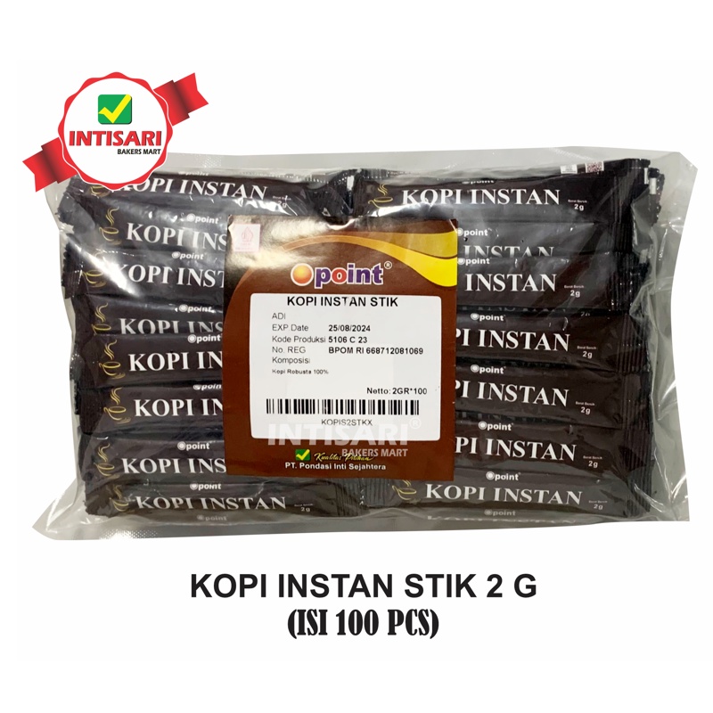 

KOPI INSTAN STIK 2 G (ISI 100 PCS)