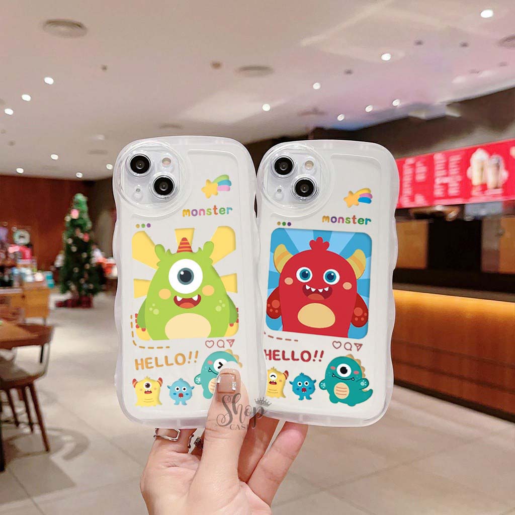 Case Gelombang Motif for Vivo Y22 Y35 Y15S Y01 Y12/Y11/Y15/Y17 Y20/Y12S Y20S/Y30S Y30/Y50 Y91/Y93/Y9