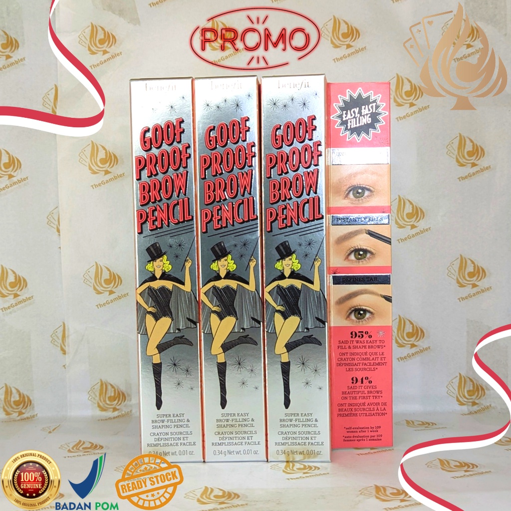 BENEFIT Goof Proof My Brow Pencil Full Size 0.34gr Eyebrow Filling Mini Size