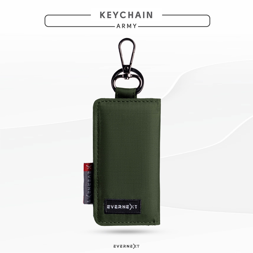 Gantungan Kunci Kendaraan Key Wallet Organizer Dompet Kartu Stnk SIM Etoll Motor Mobil – KHAKI