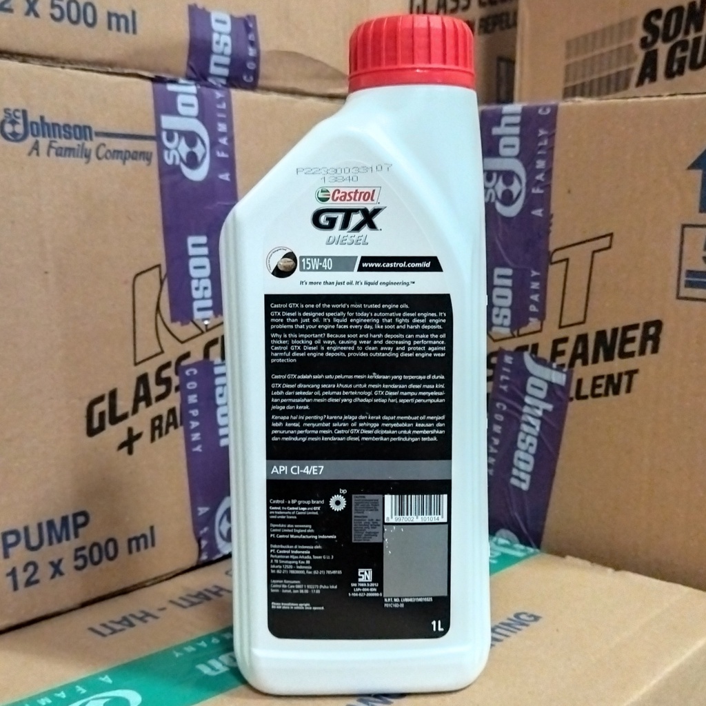 OLI MESIN MOBIL DIESEL CASTROL GTX DIESEL 15W-40 1 LITER