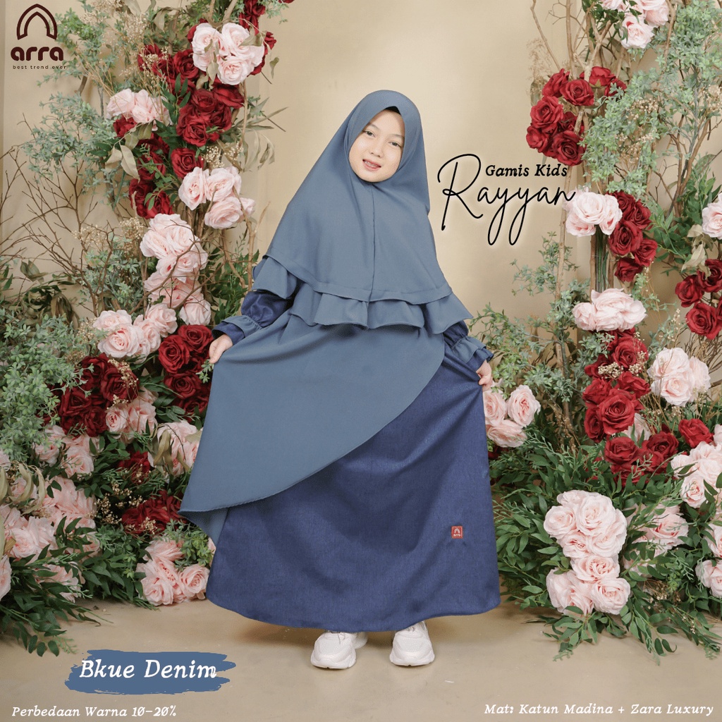 Gamis Dress Anak Perempuan Panjang Hijab - RAYYAN