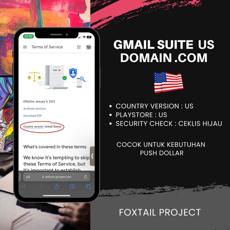 Gmail/email Suite Bisnis Fresh US UK CANADA GERMANY