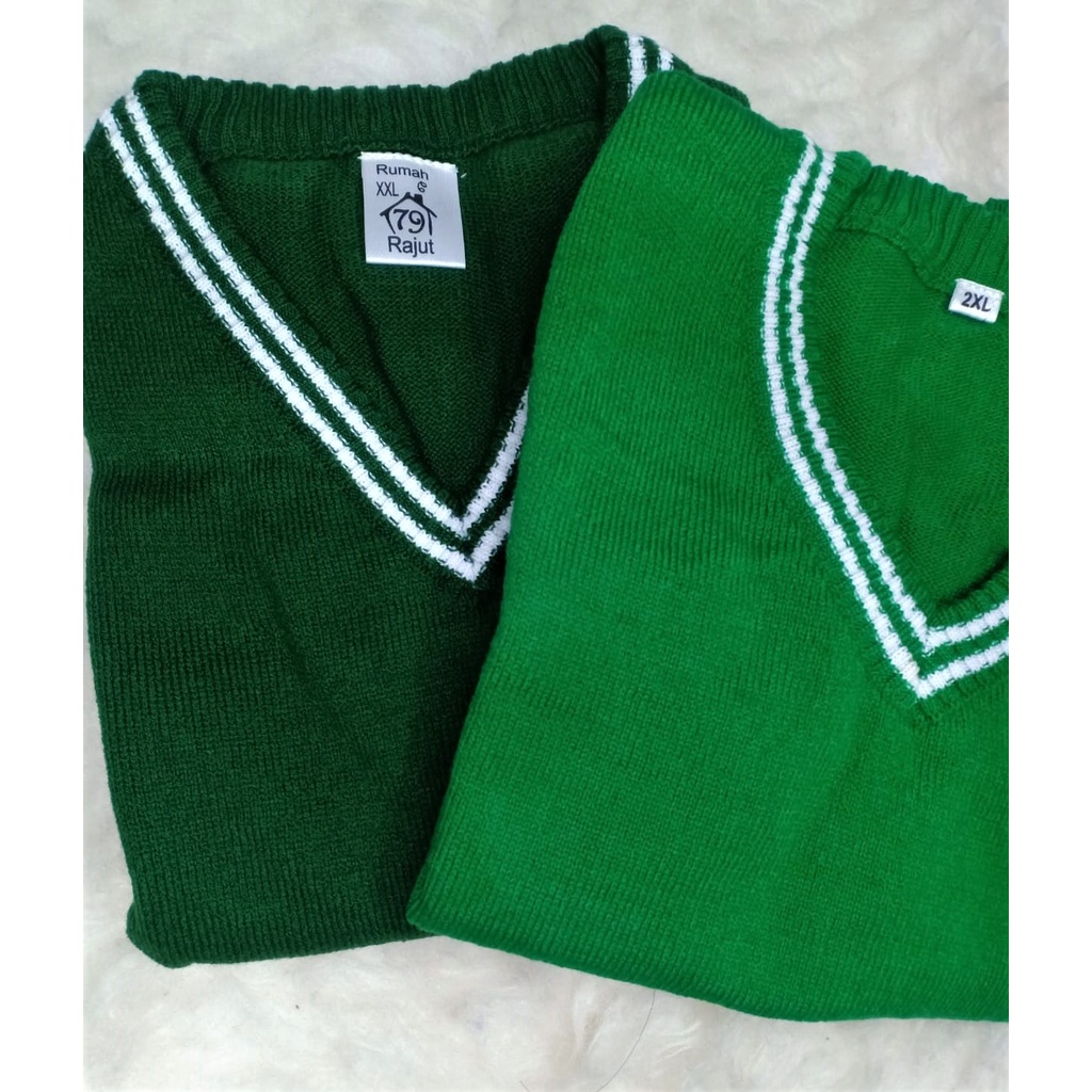 Rompi vest anak Hijau Green &amp; Dark Green size 2XL