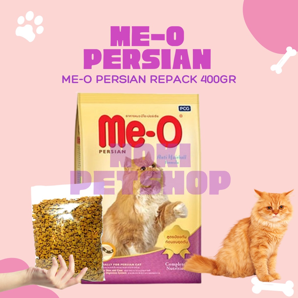 [BISA COD] ME-O ADULT PERSIAN 400GR | MEO ADULT PERSIA | MAKANAN KUCING PERSIA ME-O PERSIAN ANTI HAIRBALL FRESH PACK DRY CAT FOOD ME O MAKANAN KUCING PERSIA DEWASA