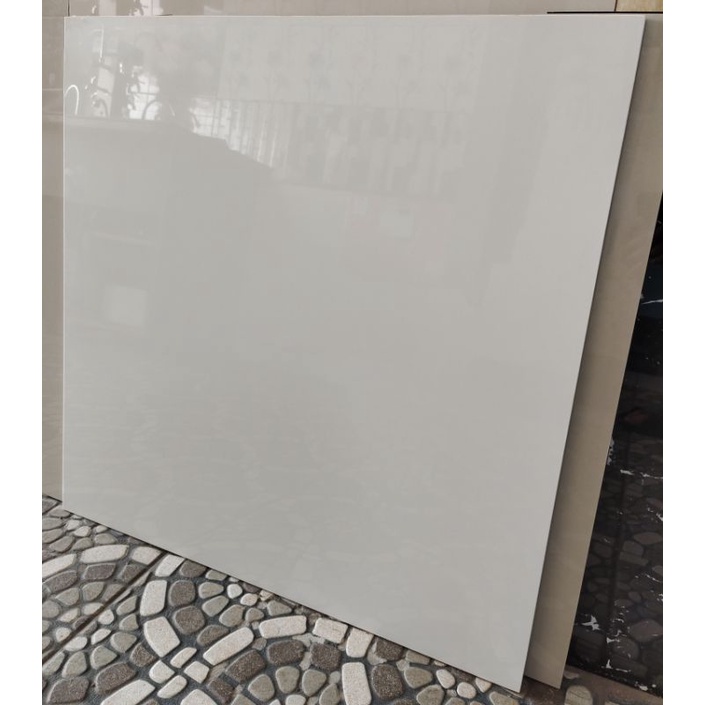 Granit KIA Double Loading 60x60 Krem Polos Super White Pare Kediri