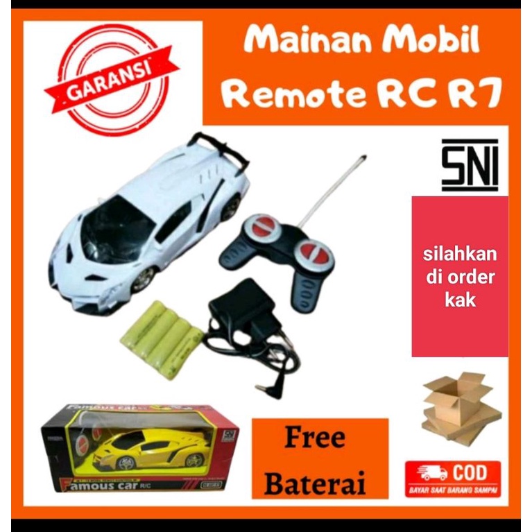 Mainan anak mobil remote control model sedan Lamborghini Mainan mobil remote Mainan remote control M