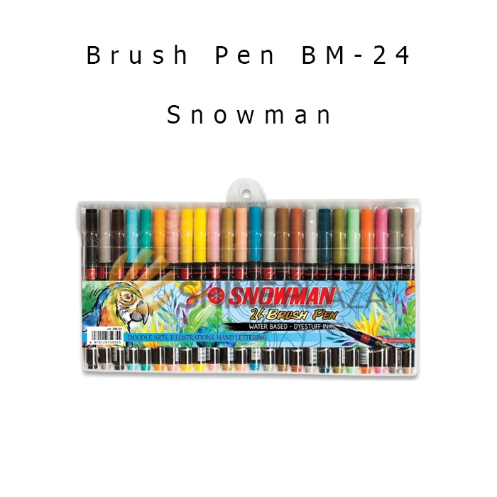 

Snowman Brush Pen Set 24 Warna BM-24