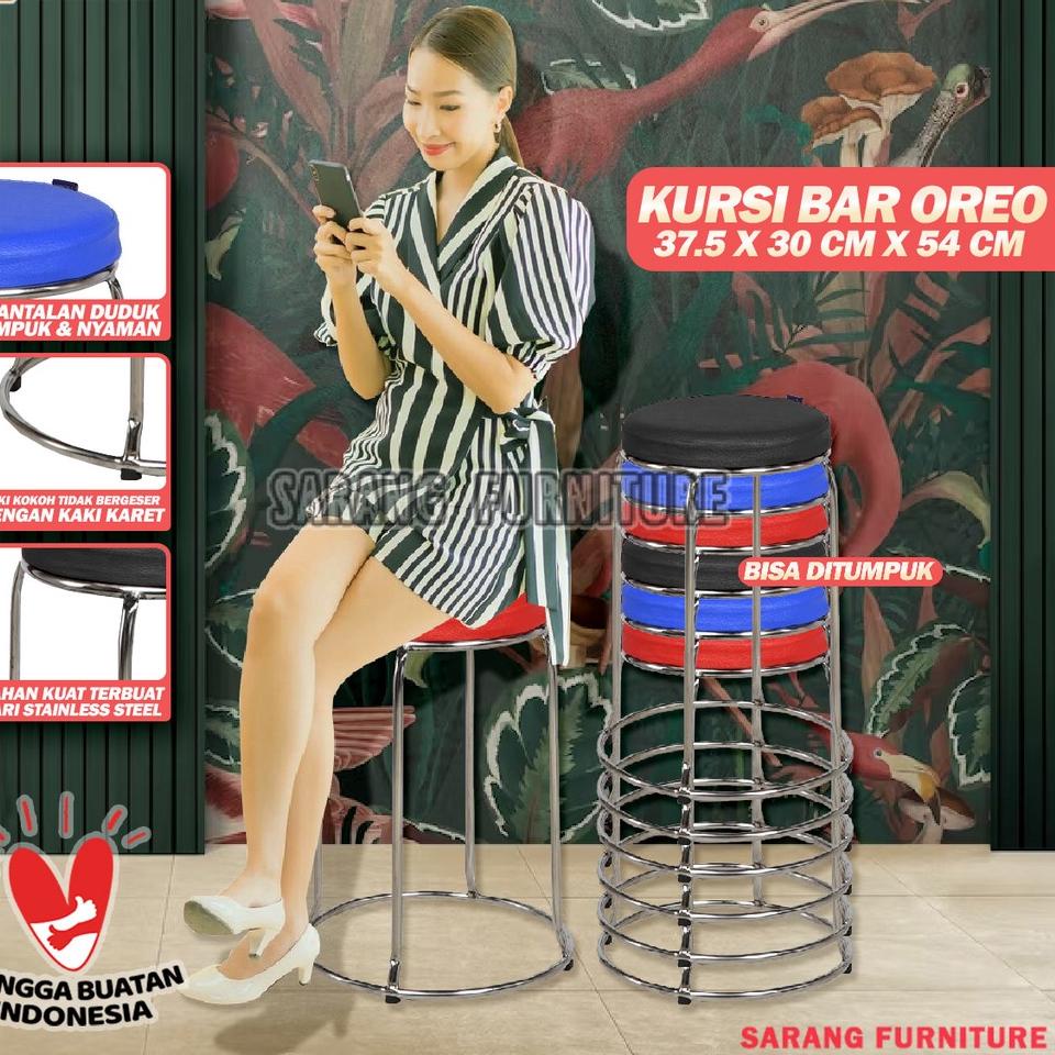 ➦ Kursi Baso Oreo Besi Aveda Murah Kaki Besi terbaru Kursi Bar Kursi Bar Oreo Kursi Oreo Kingdom ✬