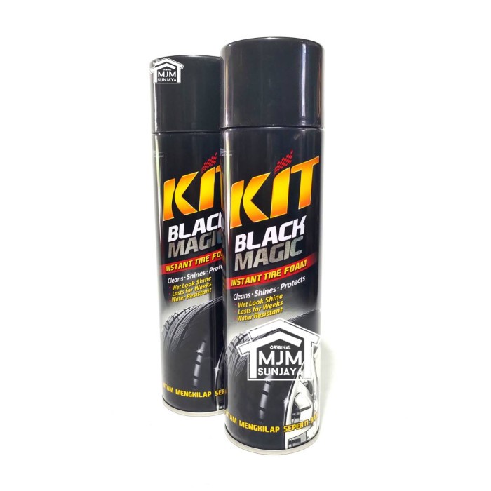 Terlaris Semir Kit Black Magic Tire Foam 500Ml Spray Semprot Semir Ban Mobil Hitam
