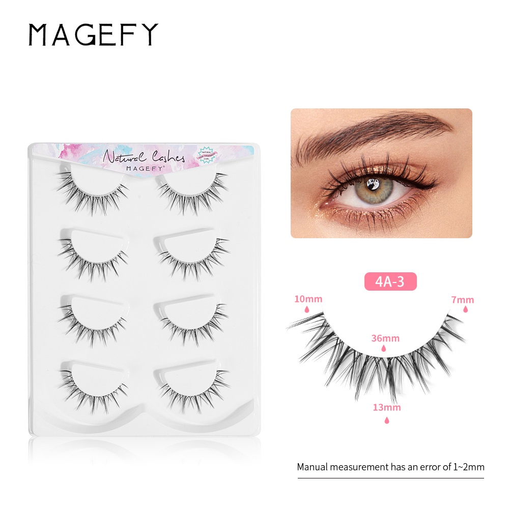 CSP128 – Magefy Bulu Mata Palsu Fake Eyelashes 4 pairs pasang