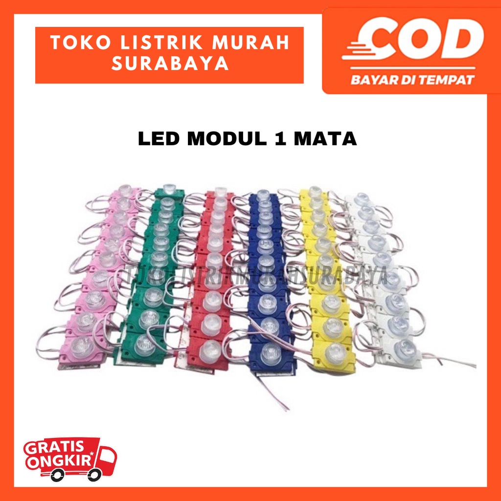 LED MODUL 1 MATA/ Modul Lampu LED 1 Mata 12Volt 24Volt