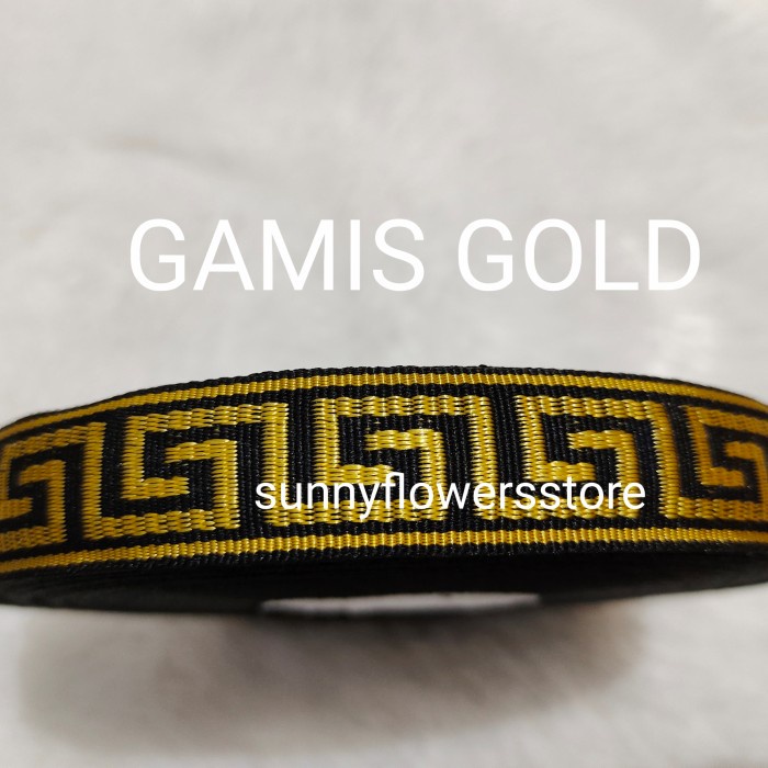 Terlaris Ren Pita Versace/Pita Gamis Renda Bordir Silver/Gold