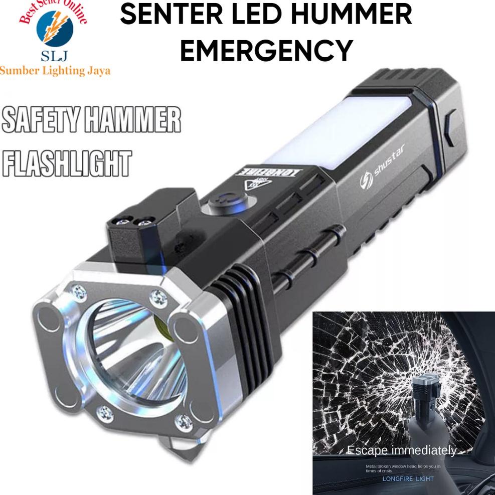 MENARIK SENTER LED MULTIFUNGSI HUMMER EMERGENCY PLUS 4 MAGNET / SENTER CAS USB