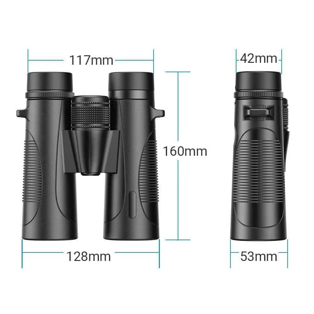 Teropong Binoculars Powerful Waterproof - APS-RB10X42W - Black