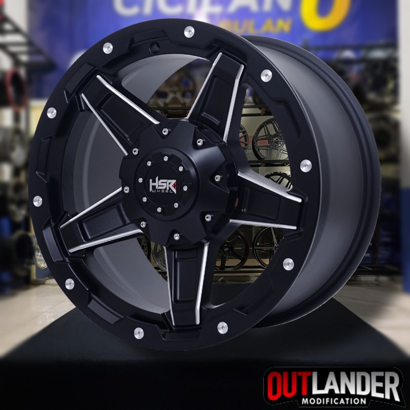 Velg Bintang Ring 17 Mobil Pajero Fortuner Ford Ranger HSR TWIIST R17 Pcd 6x139,7