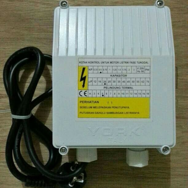BOX PANEL POMPA SIBEL/SUBMERSIBLE/SATELIT YORK 1HP(0,75 KW) #ORIGINAL