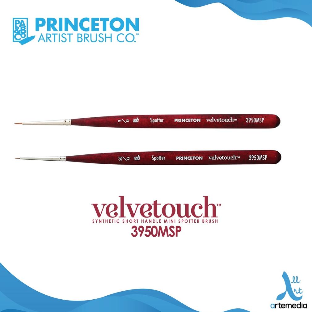 

Kuas Lukis Princeton Velvetouch 3950MSP Mini Spotter Synthetic Watercolor Brush Short Handle