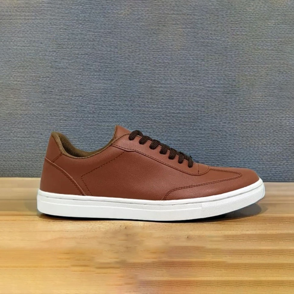 JOMI X ZAGIB | Sepatu Pria Warna Coklat Sneaker Casual Skate Cowo Branded Impor