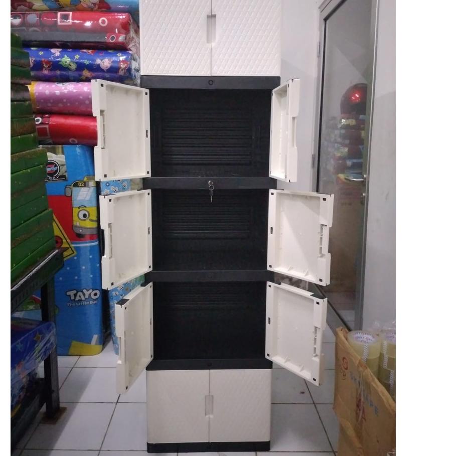➬ PROMO LEMARI /LEMARI PLASTIK LEMARI PAKAIAN SUSUN ✲