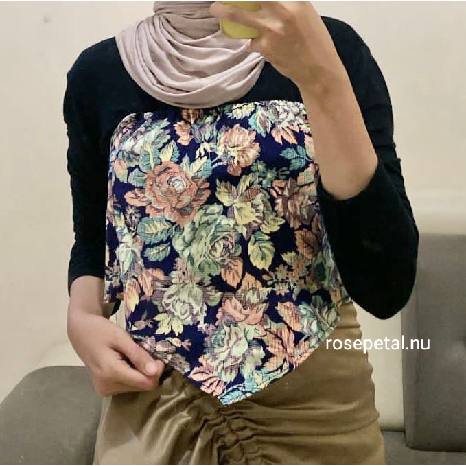 Tanktop kemben flower vintage / tube top rubber flowers / kemben bunga vintage
