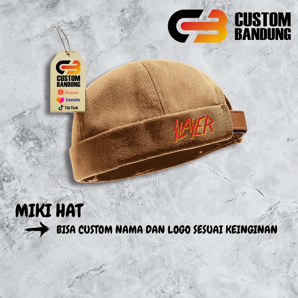 Topi Miki hat  Slayer Miki Hat Peci Miki hat Topi Miki hat Anak &amp; Dewasa Topi Brimless Premium