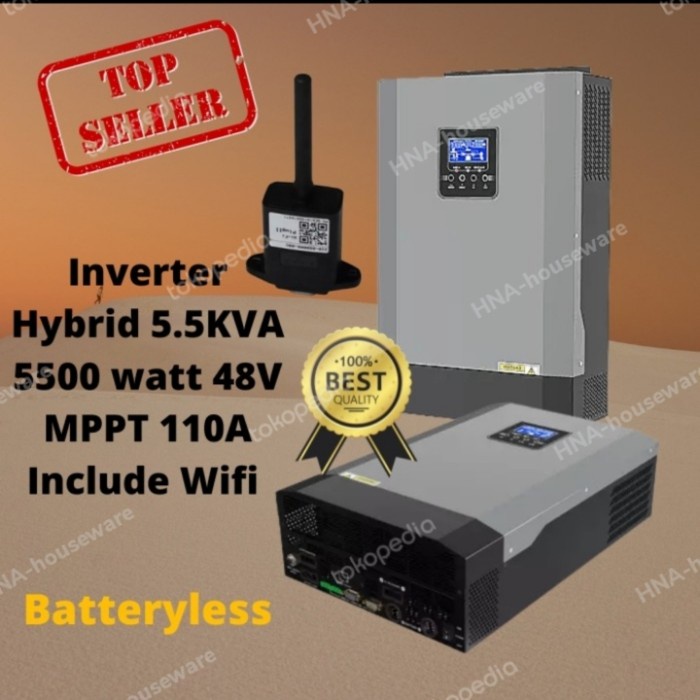 Inverter hybrid 5500watt 5.5kw 48V MPPT 100A with wifi kit