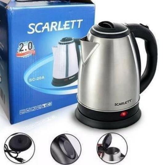 ☂ TEKO LISTRIK SCARLETT 2 LITER HIGH QUALITY/TEKO PEMANAS AIR/TEKO LISTRIK MURAH/ALAT PEMANAS AIR/PE