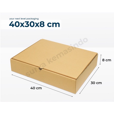 

40X30X8 (ROBIN) cm Kardus/Karton/Polos/Hampers/Baju