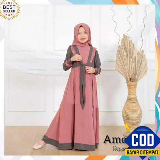 Baju Gamis Anak Perempuan 2023 Umur 7 8 Tahun Cewek 10 12 3 4 13 5 2 Games Tanggung Syari Ank Setgam