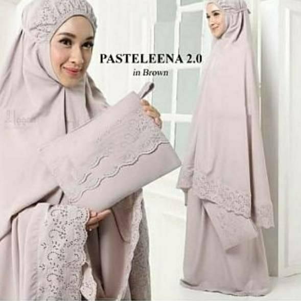 BJB.11Ma23υ ‣ Mukena siti Khadijah katun bordir Khodijah jumbo dewasa pasteleena ukuran jumbo [GROSI