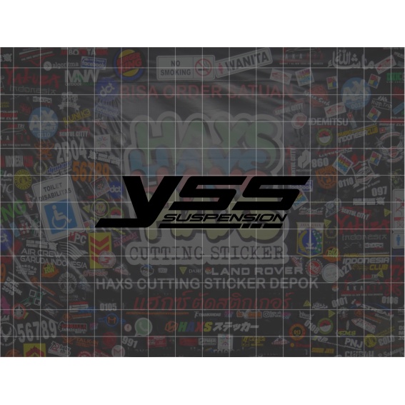 Cutting Sticker YSS Suspension Ukuran 8 Cm Untuk Motor Mobil