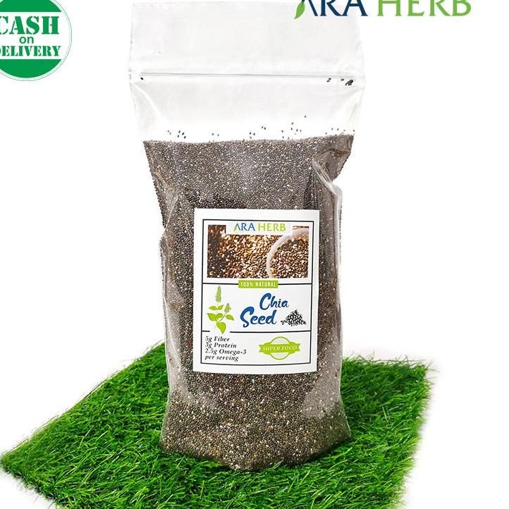 

➣ Organic Black Chia Seed Mexico 1 kg Original Product ARA HERB ☉