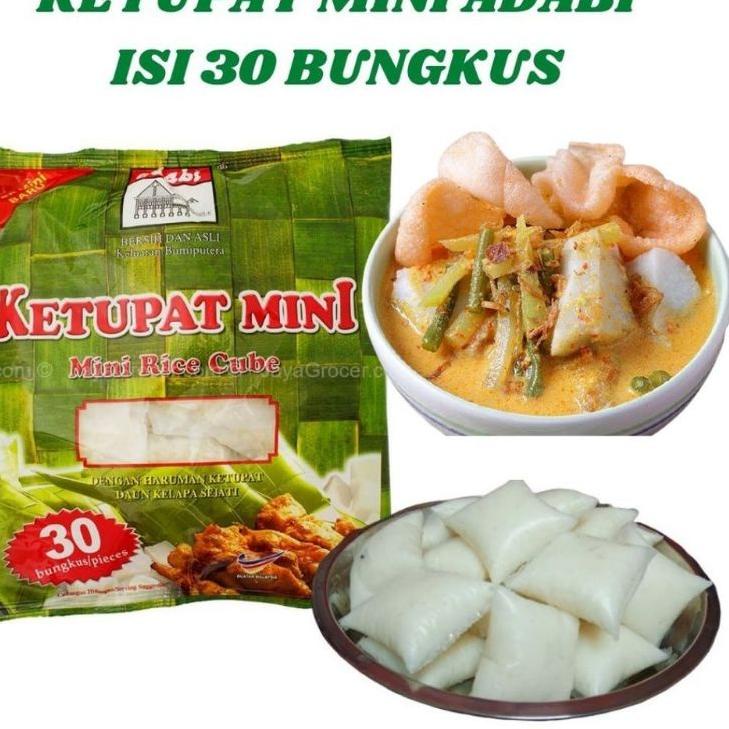 

>D2289) ⭐⭐⭐⭐⭐ Ketupat mini adabi 1 pak isi 30 x 20 gram