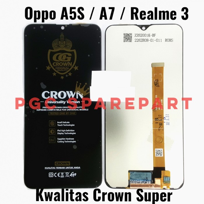 Lcd Lcd Touchscreen Fullset Kwalitas Crown Super Oppo A5S A7 Realme 3