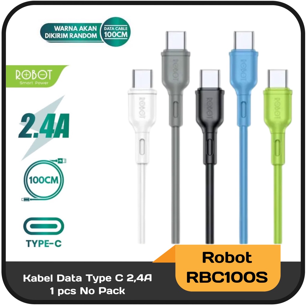 Kabel Data Type C 2,4A Robot RBC100S 1 pcs