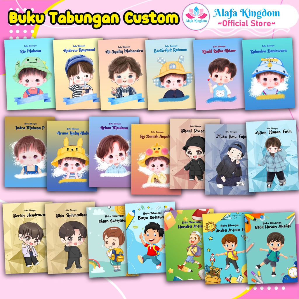 

Alafakingdom Buku Tabungan Custom Kode 51-70