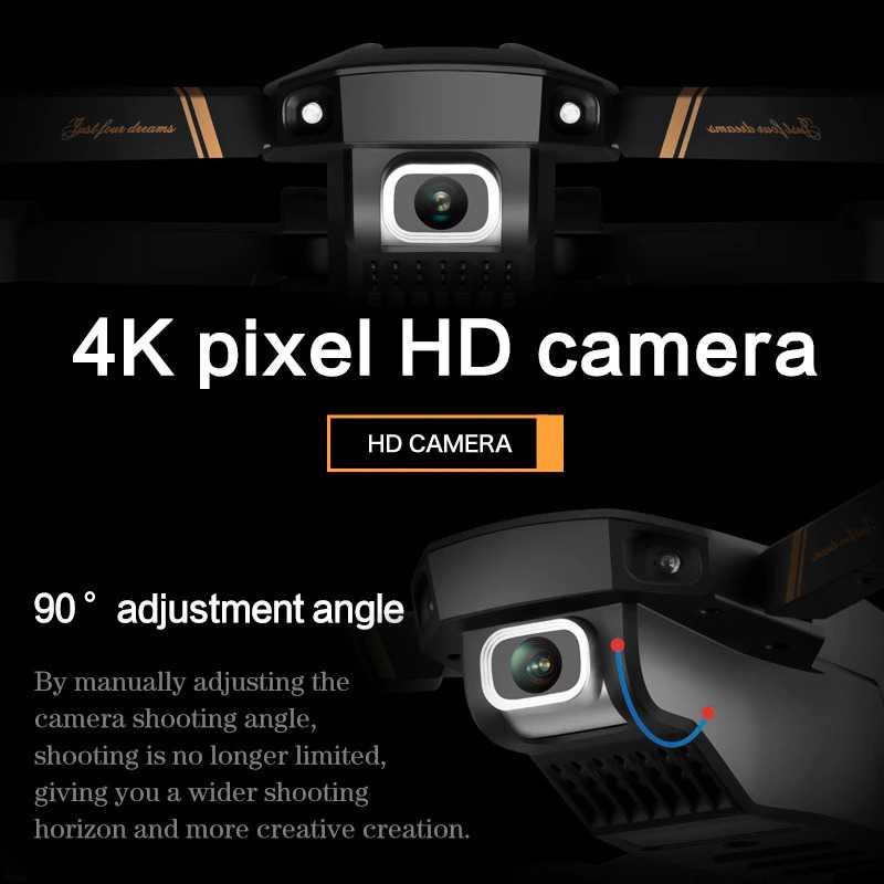 RICHIE Quadcopter Drone RC WiFi Dual Camera 4K - 4D-V4 - Black