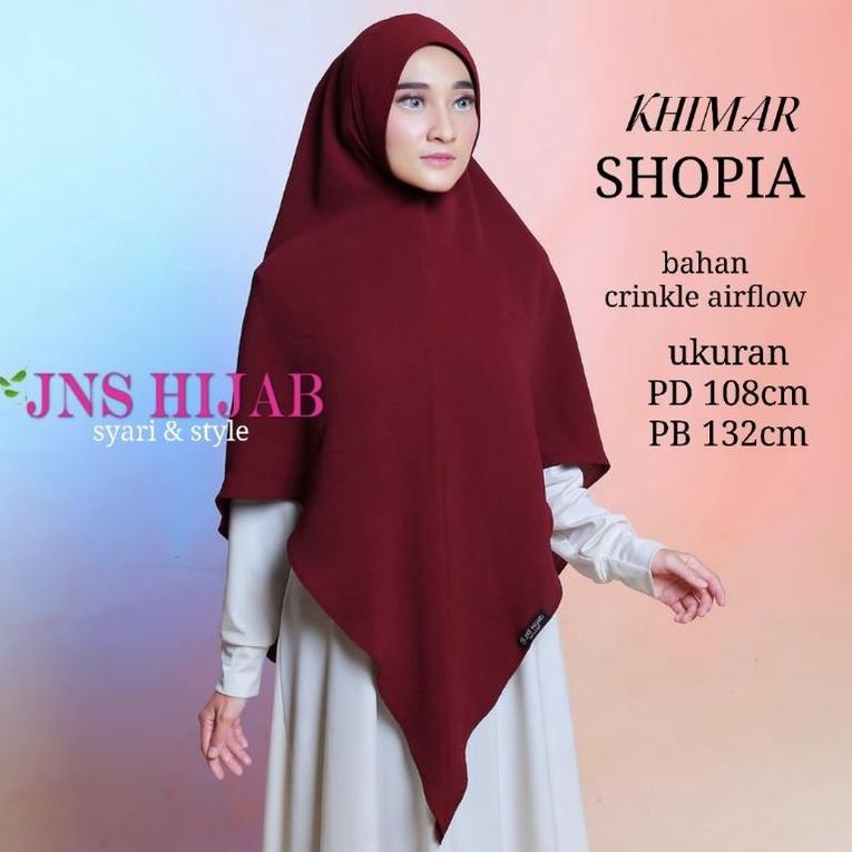 MURAH KHIMAR SHOPIA CRINKLE /HIJAB SYARI 1 LAPIS/ JILAB LV/KHIMAR PREMIUM/HIJAB CRINKLE AIRFLOW orig