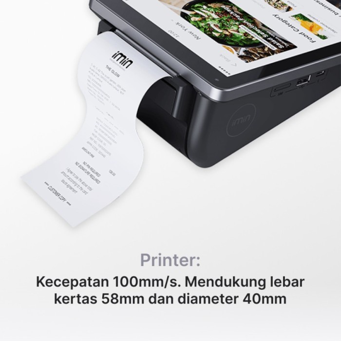 Mesin Kasir Android Portable iMin M2 Max 8 Core 1.8 GHz 2G16 G Android 11 Printer Bluetooth Thermal 58mm RPP02N Scanner Barcode Wifi