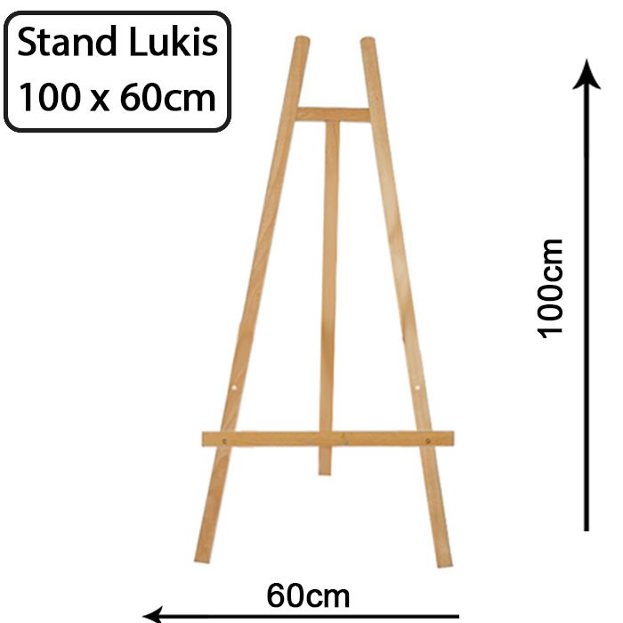 

Terlaris Stand Kayu Easel Frame Ukuran 100X60 Cm